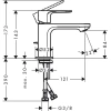 Фото смеситель для раковины hansgrohe rebris e 72587670