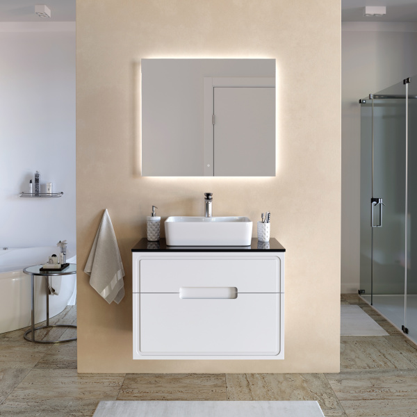 Фото тумба под раковину taliente olejo 80 см ta-mbo-80ps-blanco