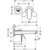 Фото смеситель для раковины hansgrohe rebris s 72528670