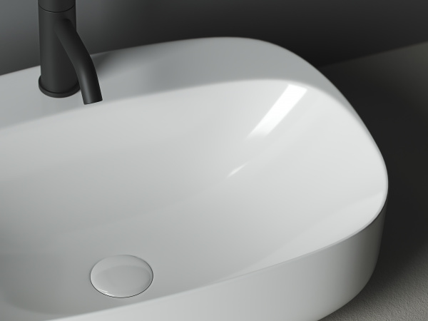 Фото раковина накладная ceramicanova element 59.5 см, цвет: белый cn5012