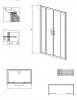 Фото душевая дверь radaway premium plus dwd 140 см 33353-01-08n