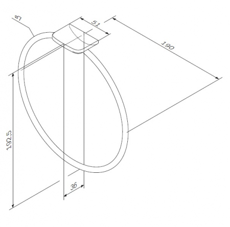 Фото кольцо для полотенец am.pm inspire 2.0 a50a34400