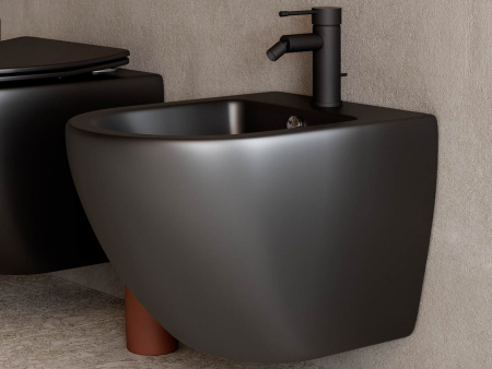 Фото унитаз подвесной, безободковый ceramicanova metropol cn4002mb