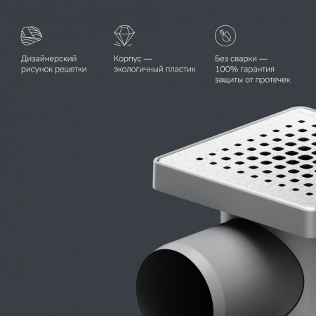 Фото душевой трап am.pm primeflow 10 см w02bd-p11-010-01sb