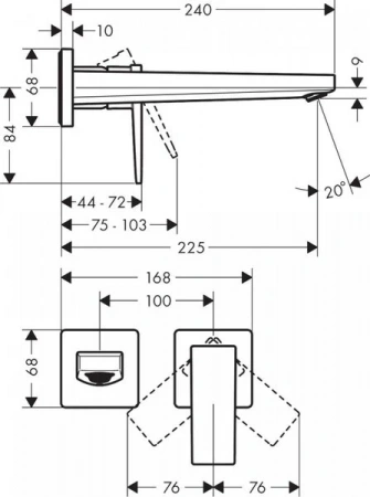 Фото смеситель для раковины hansgrohe metropol 32526340