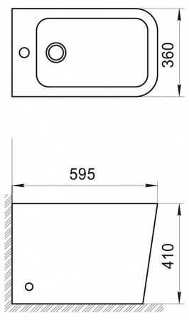 Фото биде напольное belbagno ardente-r bb003b