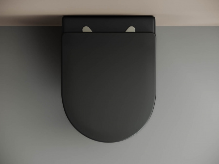 Фото унитаз подвесной, безободковый ceramicanova metropol cn4002mb