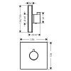 Фото термостатический смеситель для душа hansgrohe shower select 15734400_vstv