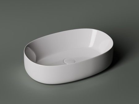 Фото раковина накладная ceramicanova element 54 см, цвет: белый cn5023