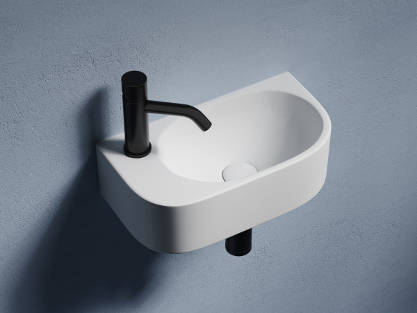 Фото раковина подвесная ceramicanova element 40.8 см, цвет: белый cn6066r