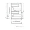Фото электрический полотенцесушитель indigo flavio slim 80/50 без полки dgfs80-50brrt