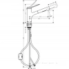 Фото смеситель для кухонной мойки hansgrohe zesis 74800800