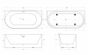 Фото акриловая ванна belbagno bb412-1700-800 170x80 см