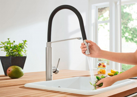 Фото смеситель для кухни grohe concetto new 31491000, цвет: хром