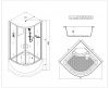 Фото душевая кабина esbano elegancia es-110crb 110x110 см