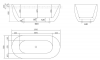 Фото акриловая ванна belbagno bb70-1500-800 150x80 см