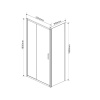 Фото душевой уголок vincea garda 150x90 см vsr-1g9015cl