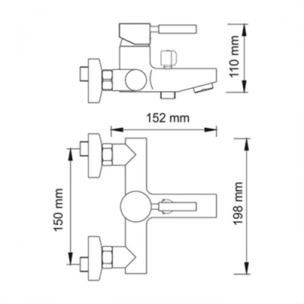 Фото смеситель для ванны wasserkraft main 4101