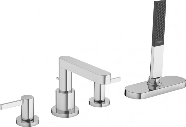Фото смеситель на борт ванны hansgrohe finoris 76444000