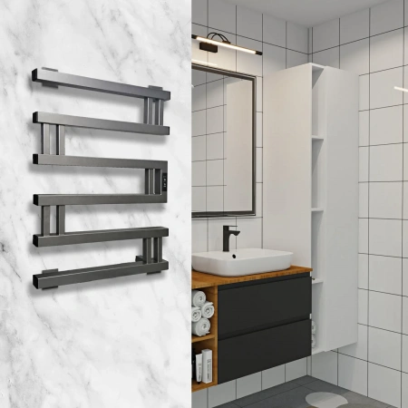 Фото электрический полотенцесушитель indigo muza 60/50 dgm60-50gfmrt