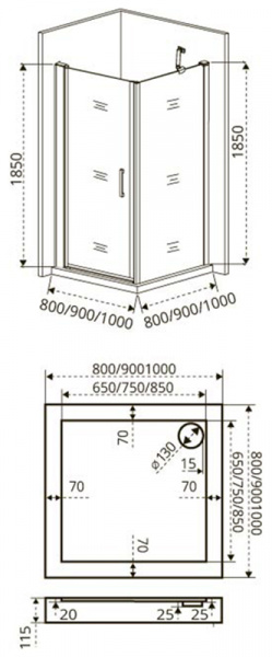 Фото душевое ограждение good door fantasy cr-100-f-ch 100 см фа00007
