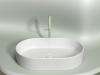 Фото раковина накладная ceramicanova element 60.8 см, цвет: белый cn6048mw