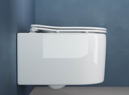 Фото унитаз подвесной, безободковый ceramicanova moments cn3003