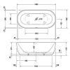 Фото ванна из искусственного камня duravit luv 180x85 см 700434000000000