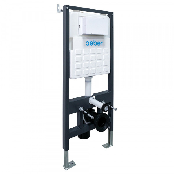 Фото унитаз с инсталляцией abber bequem ac1132tc-ac0105-ac0120mb
