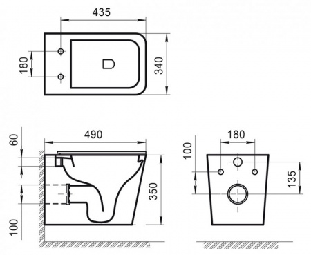 Фото унитаз подвесной belbagno ardente-r bb520chr