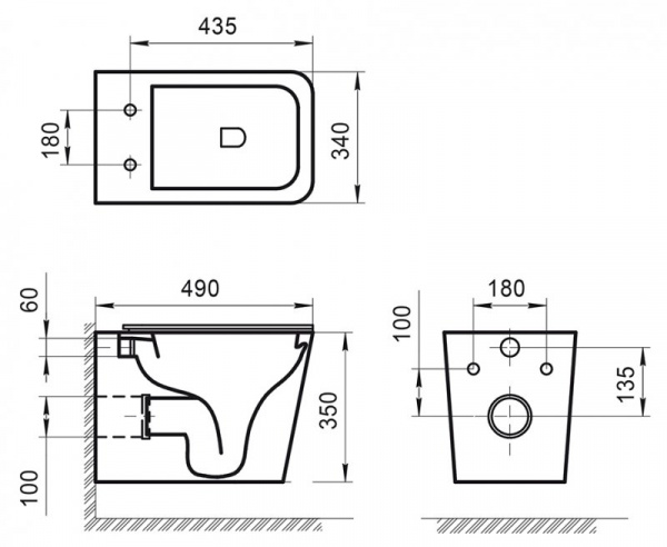 Фото унитаз подвесной belbagno ardente-r bb520chr