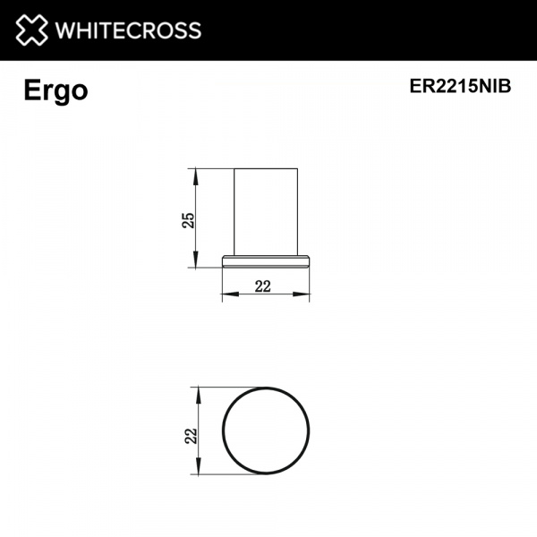 Фото крючок whitecross ergo er2215nib, цвет: никель брашированный