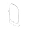 Фото зеркало с led подсветкой am.pm func  55x100 см m8fmox0551wgh