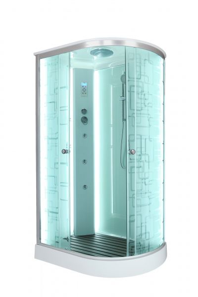 Фото душевая кабина dto 120x80 см em1512lled+gm с гидромассажем