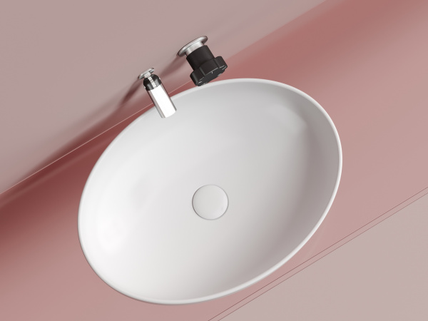 Фото раковина накладная ceramicanova element 50.2 см, цвет: белый cn6056mw