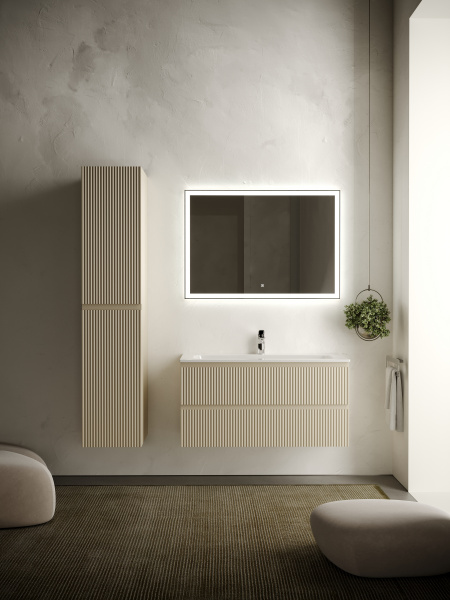 Фото тумба под раковину sancos snob r 100 см, цвет: beige soft  snr100ce