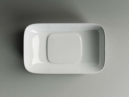 Фото раковина накладная ceramicanova element 60 см, цвет: белый cn5021