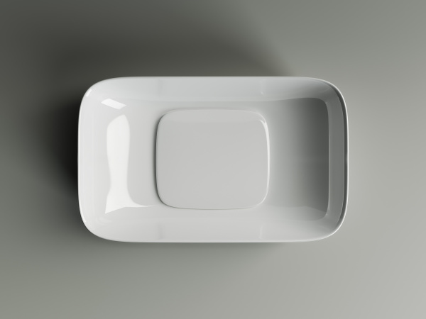 Фото раковина накладная ceramicanova element 60 см, цвет: белый cn5021