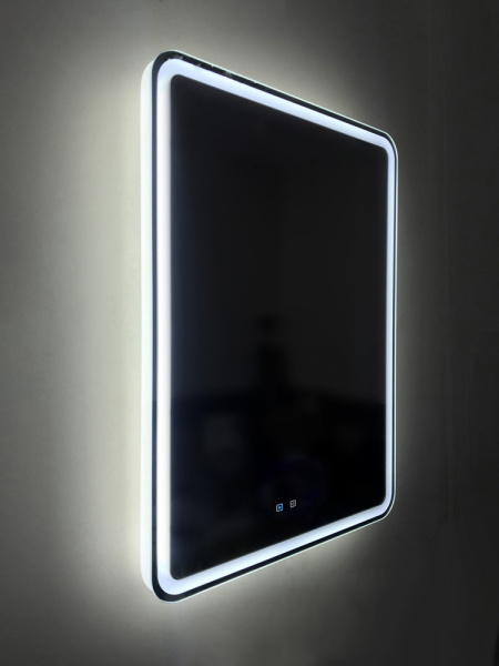 Фото зеркало с подсветкой belbagno marino 60 см spc-mar-600-800-led-tch-snd