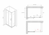 Фото душевое ограждение abber schwarzer diamant ag30130b5-s100b5 130x100 см