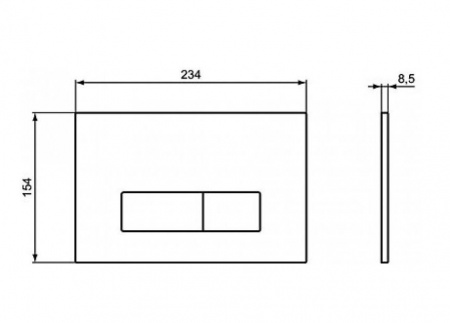 Фото клавиша смыва ideal standard oleas m2 r0121ac