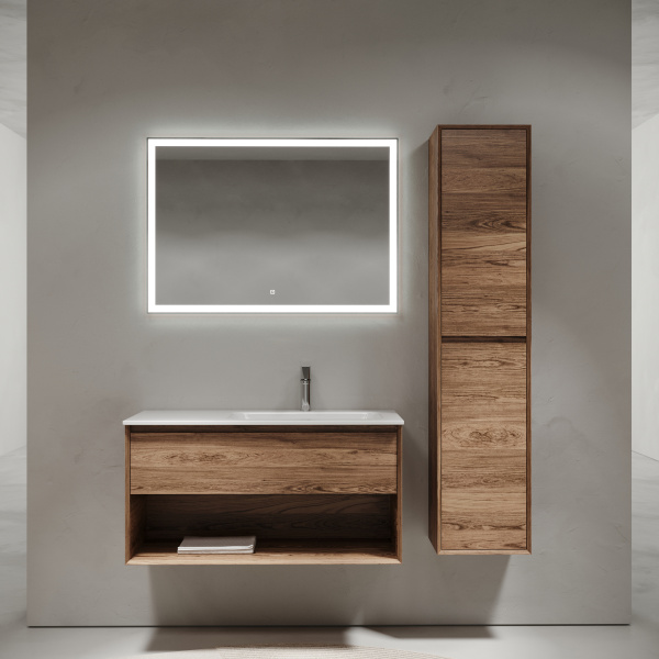 Фото тумба под раковину sancos marmi 2.0 100 см, цвет: дуб чарльстон mr2.0100rech