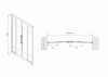 Фото душевая дверь abber schwarzer diamant 150 см ag33150h