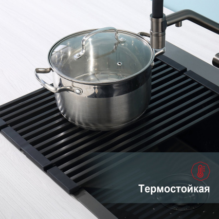 Фото сушилка для мойки raglo цвет: графит r730.44.09