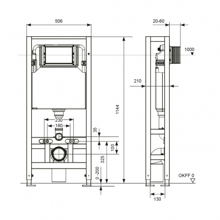 Фото инсталляция для унитазов tece spring s500393