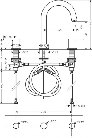 Фото смеситель для раковины hansgrohe vernis shape 71563000