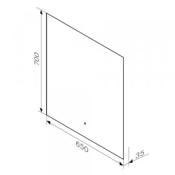 Фото зеркало с led подсветкой am.pm x-joy  65 см m85mox10651s