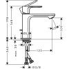 Фото смеситель для раковины hansgrohe rebris e 72557000