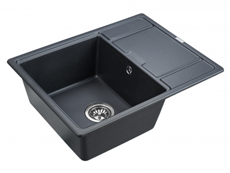 Фото кухонная мойка paulmark weimar 65 см pm216550-blm