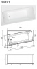 Фото акриловая ванна 1marka direct 170x100 см l